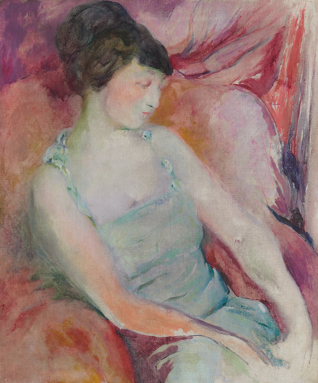 Portrait de Helen Fleck Seyffert, c.1921 - Arthur Beecher Carles