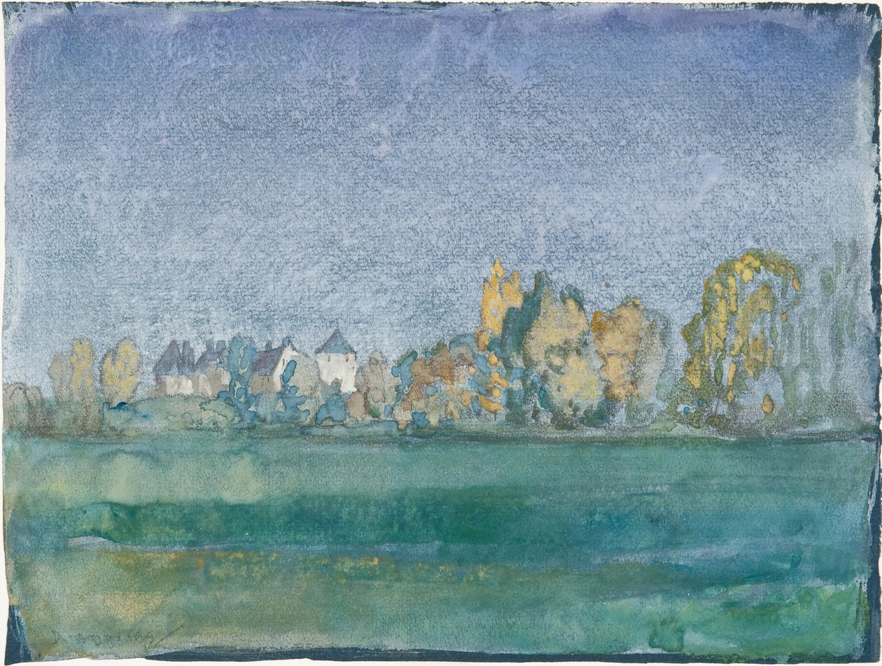 Un château au printemps - Arthur Bowen Davies