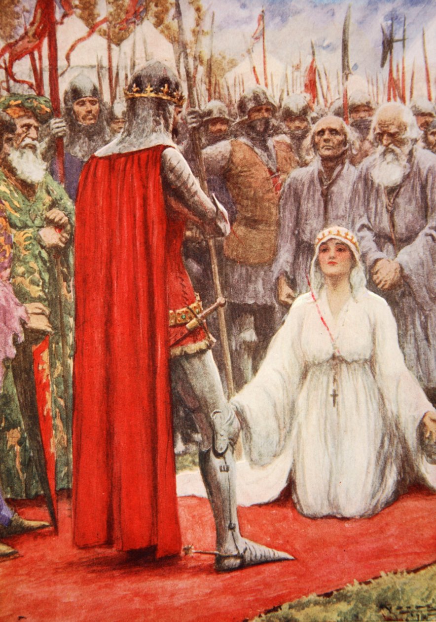 Le roi Édouard regarda dans les yeux suppliants de la reine Philippa - Arthur C. (after) Michael