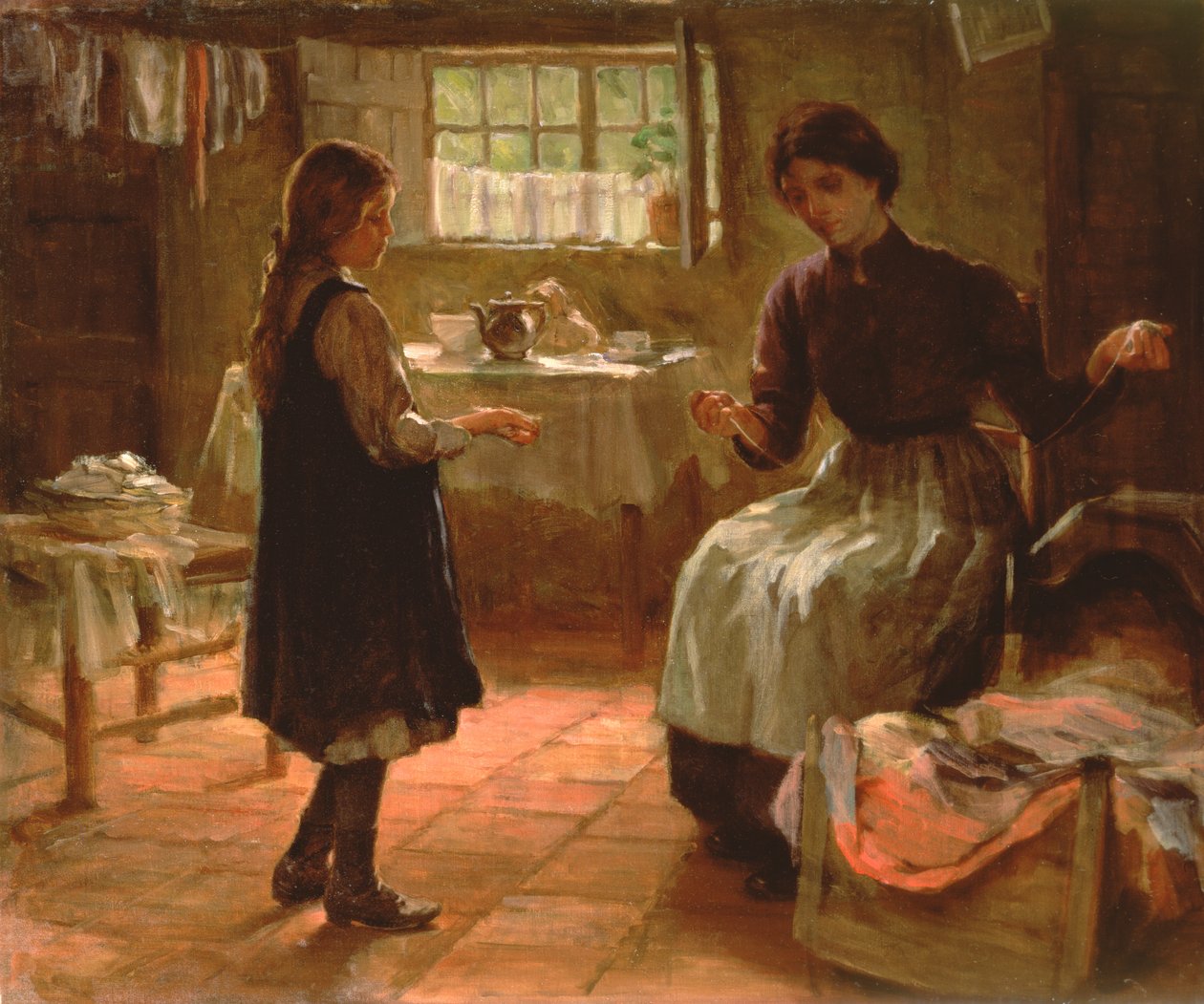 Leçon domestique, c.1890 - Arthur Claude Cooke