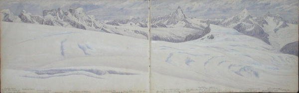 Vue depuis le Cima de Jazi - Arthur Cust