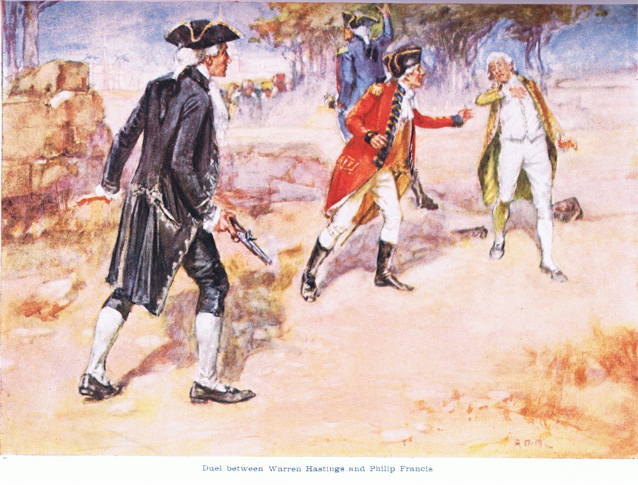 Duel entre Warren Hastings et Philip Francis, 1780 - Arthur David McCormick