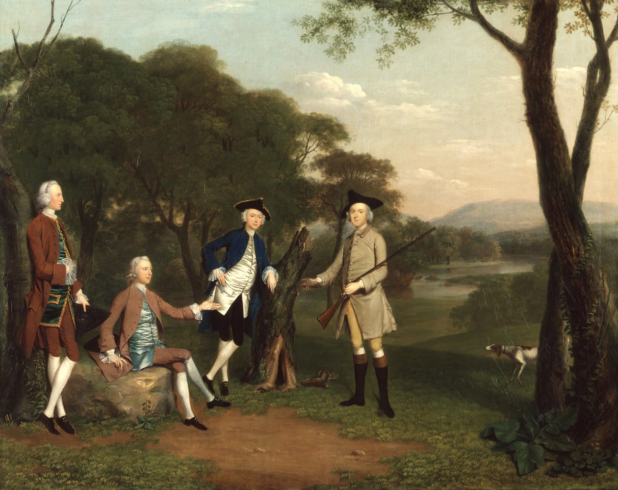 Les frères Boldero de Cornborough, Yorkshire - Arthur Devis