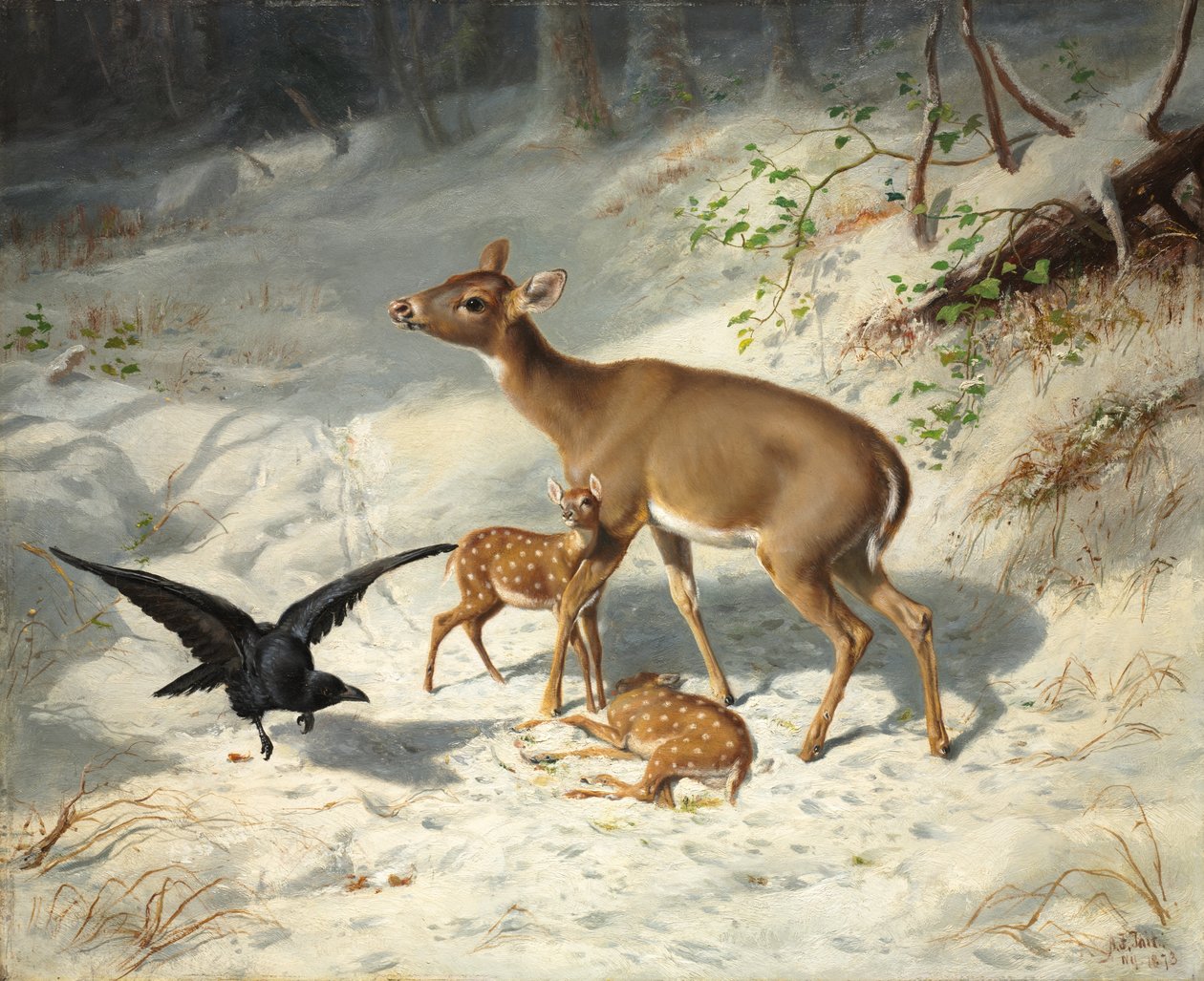 Sollicitude maternelle - Arthur Fitzwilliam Tait