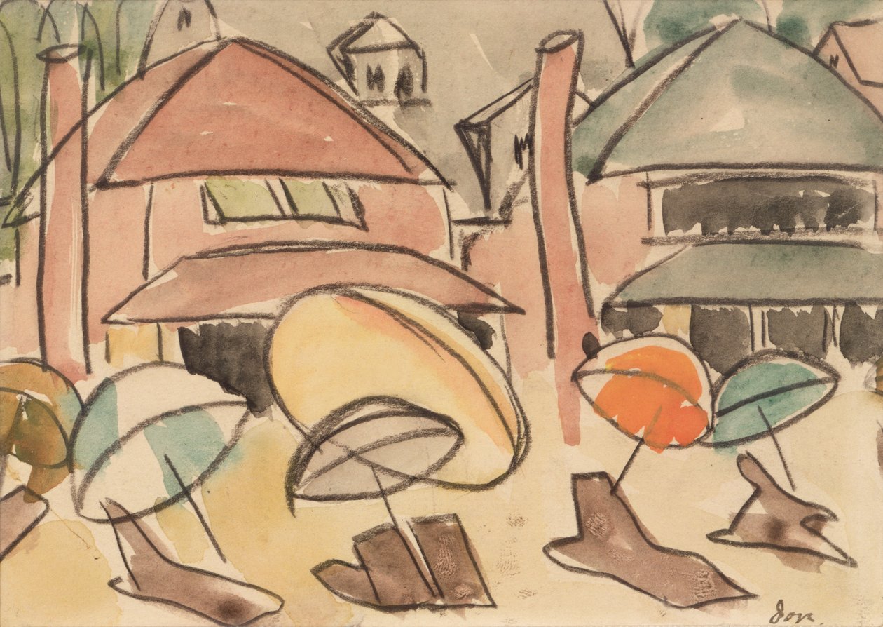 Parasols de plage - Arthur Garfield Dove
