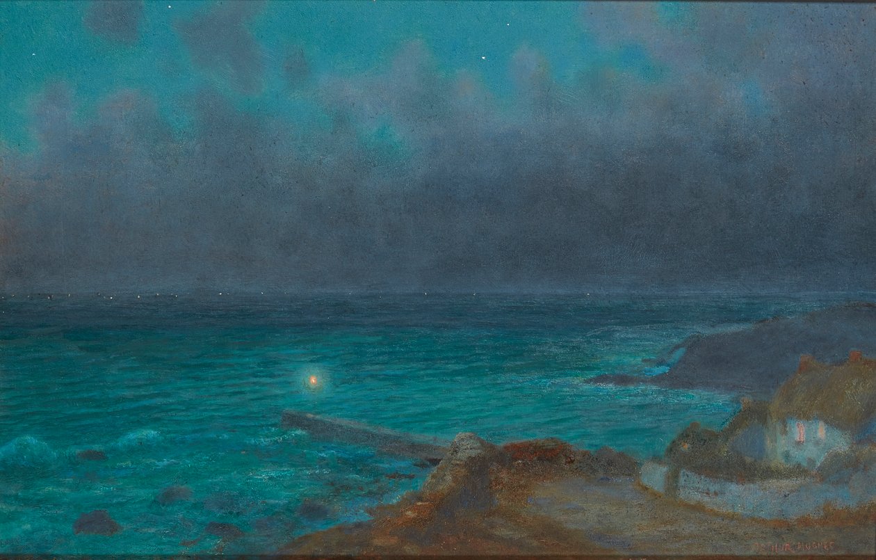 Un refuge sûr, Cornouailles - Arthur Hughes