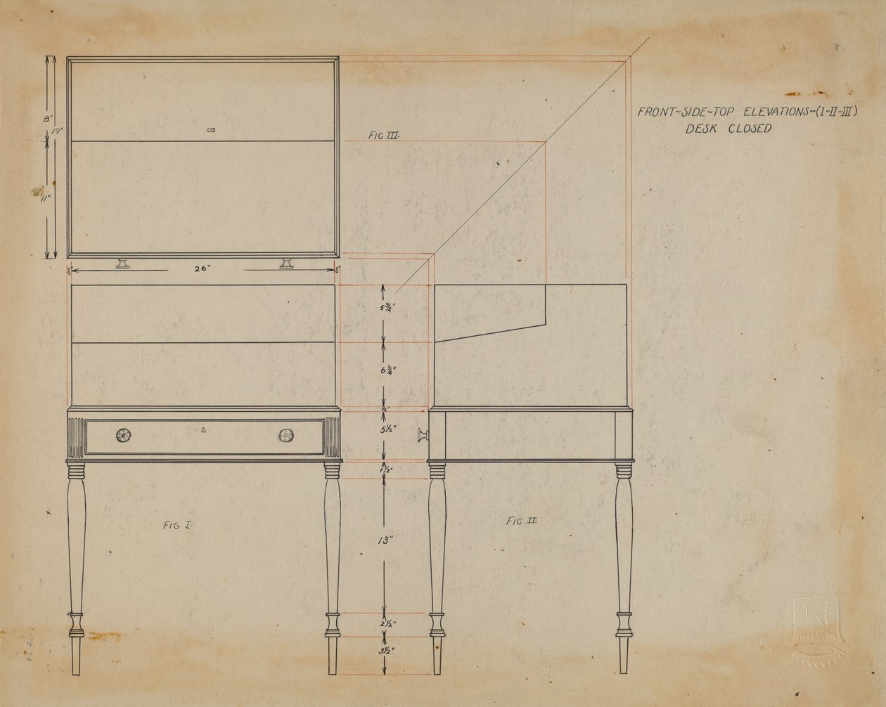 Bureau en boîte - Arthur Johnson