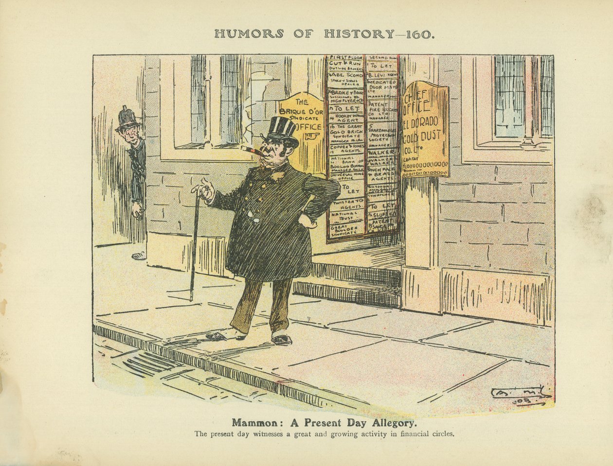 Mammon : une allégorie du présent (lithographie couleur) - Arthur Moreland