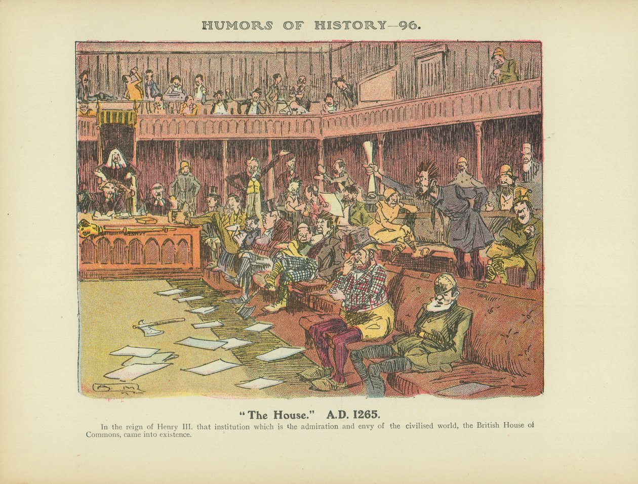 "La Maison A.D. 1265 (lithographie couleur) - Arthur Moreland