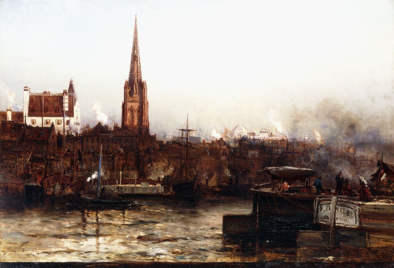 Trinity depuis la rivière, 1880 - Arthur Quartley