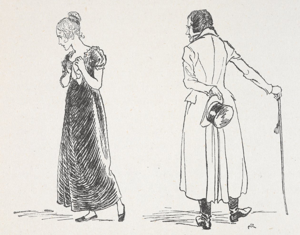 Un jeune couple se disputant, la femme s