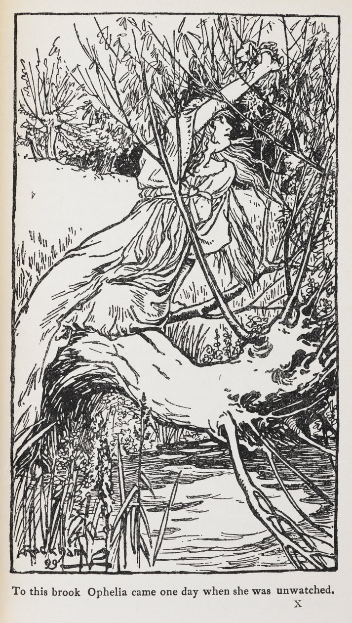Illustration de Hamlet - Arthur Rackham
