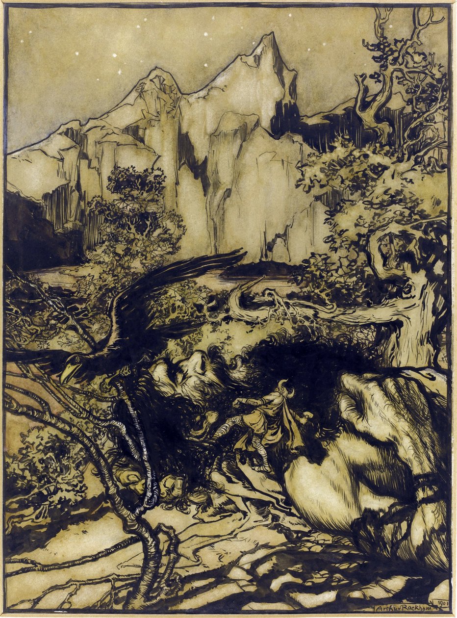 Le voyage de Thor au pays des Géants - Arthur Rackham