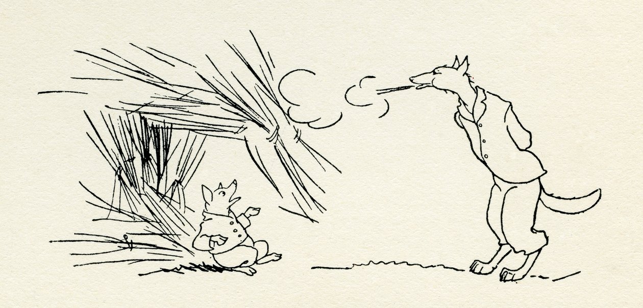 Les trois petits cochons - Arthur Rackham