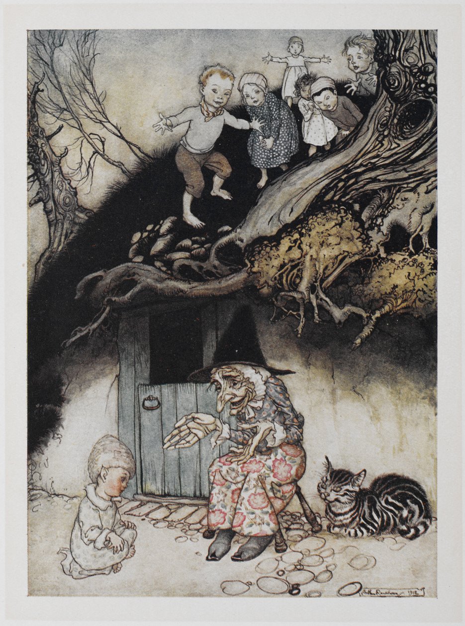 Il y avait une vieille femme qui vivait sous une colline - Arthur Rackham