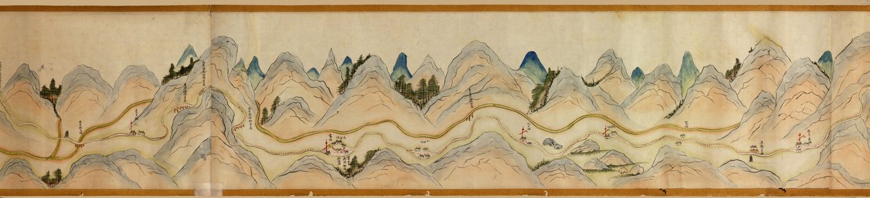16 000. fourni. Orienté avec le nord à droite. Relief montré picturalement. Couvre la rivière Wei dans Baoji Xian, Shanxi Sheng jusqu