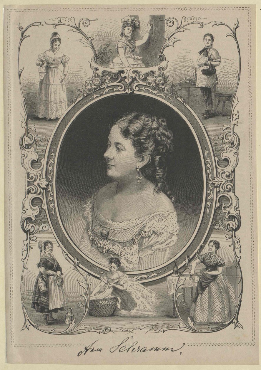Anna Schramm (imprimé) - Artist Unknown