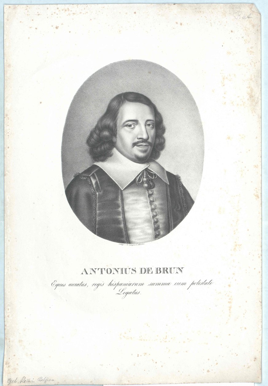 Antoine de Brun (print) - Artist Unknown