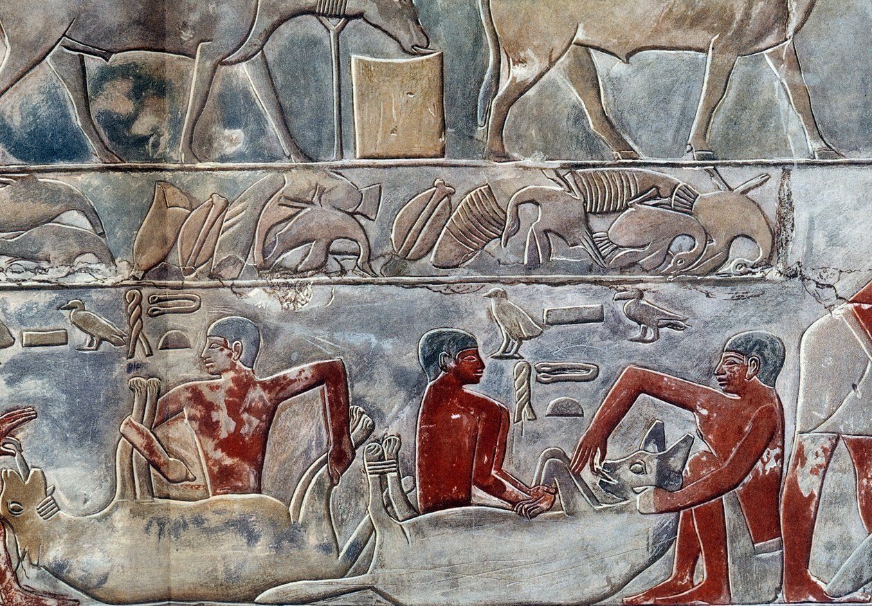 Art égyptien : gavage d