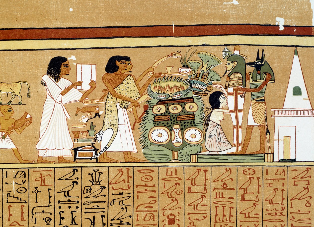 Art Égypte : la momie du défunt reçoit les derniers soins. - Artist Unknown