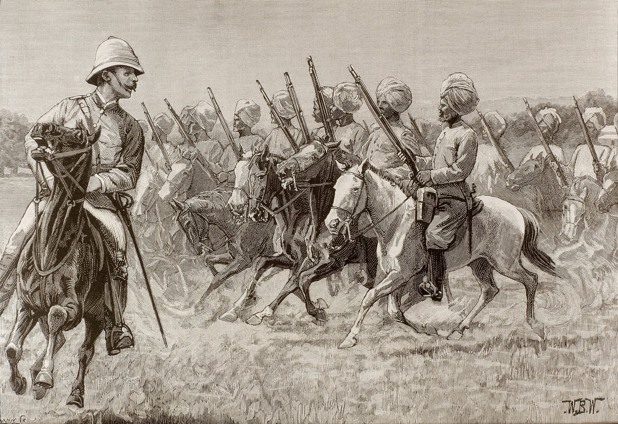 Empire britannique (XIXe siècle). Les nouveaux régiments de Birmanie. Compagnie d