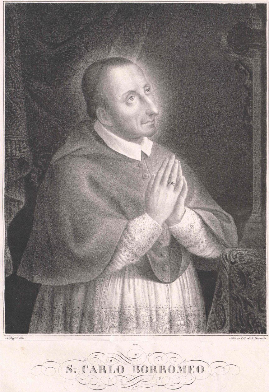 Carlo Borromeo, - Artist Unknown