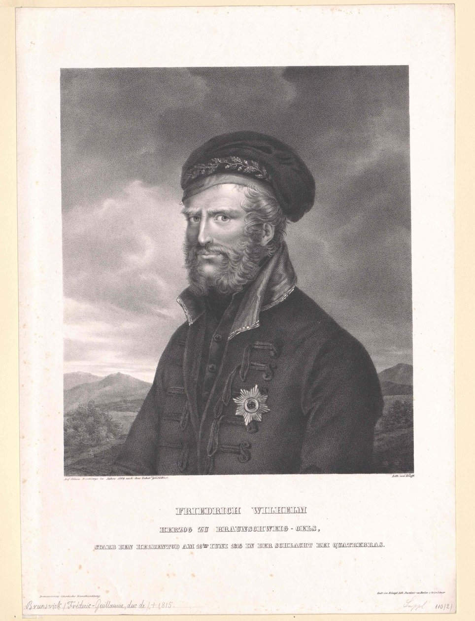 Duc de Braunschweig-Oels Friedrich Wilhelm - Artist Unknown