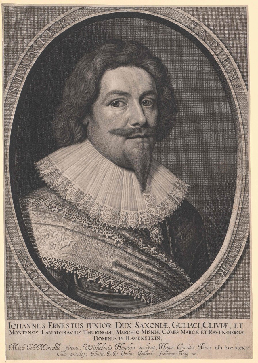 Duc de la Maison de Saxe-Weimar Johann Ernst I - Artist Unknown