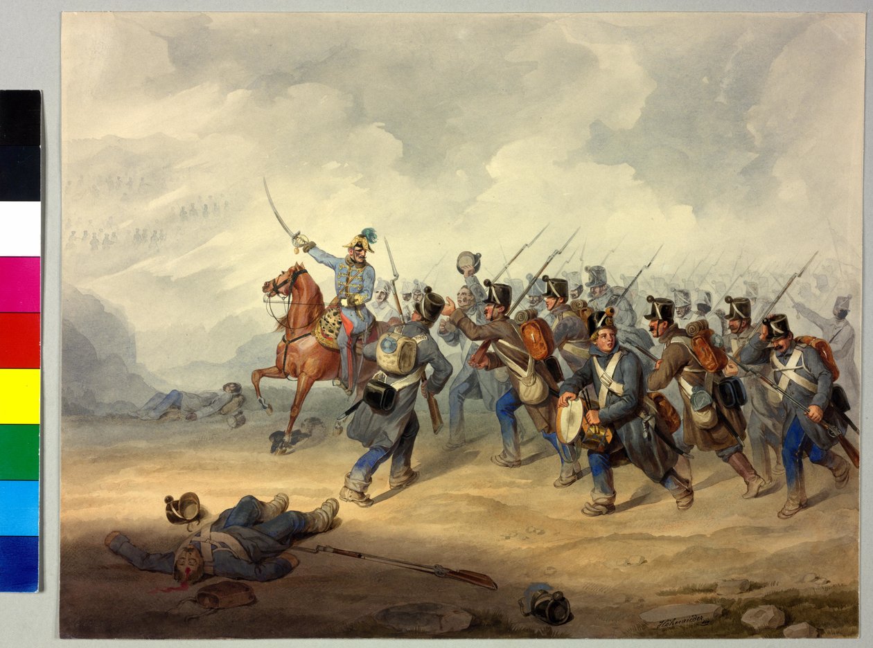 FML Franz Henry comte Schlik dans la bataille - Artist Unknown