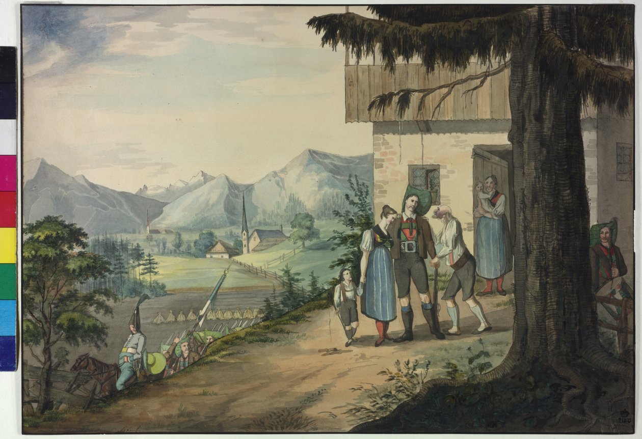 Adieu du défenseur provincial tyrolien - Artist Unknown