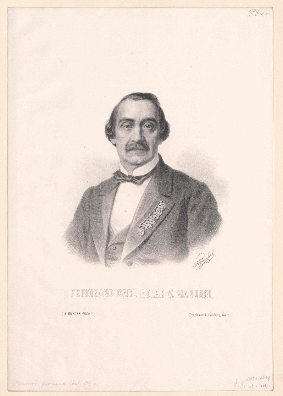Ferdinand Karl précieux von Manussi - Artist Unknown
