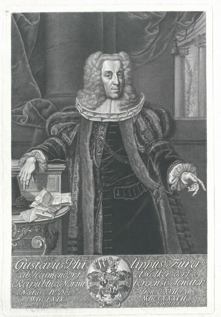Gustav Philipp Fuerer von Haimendorf - Artist Unknown