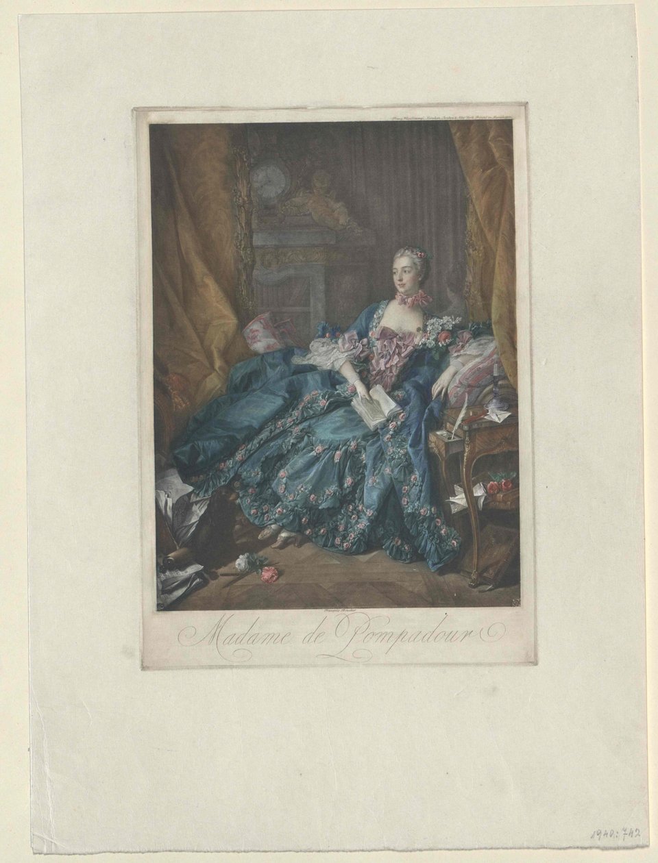 Jeanne Antoinette Poisson Pompadour - Artist Unknown