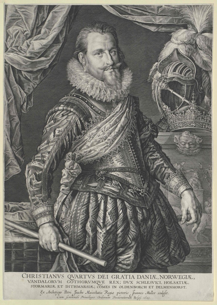 Roi du Danemark Christian IV - Artist Unknown