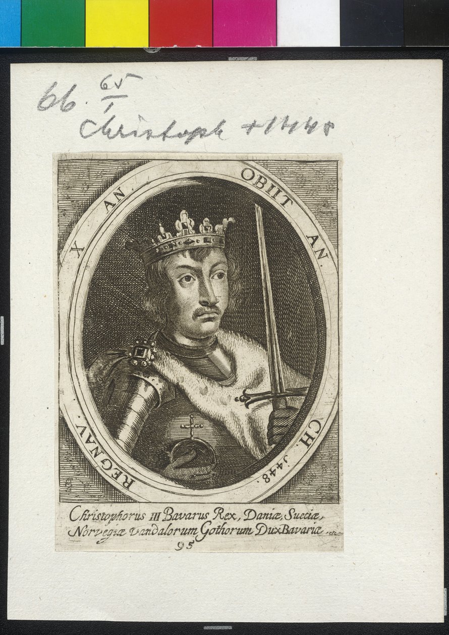 Roi du Danemark et de Suède Christoph III - Artist Unknown
