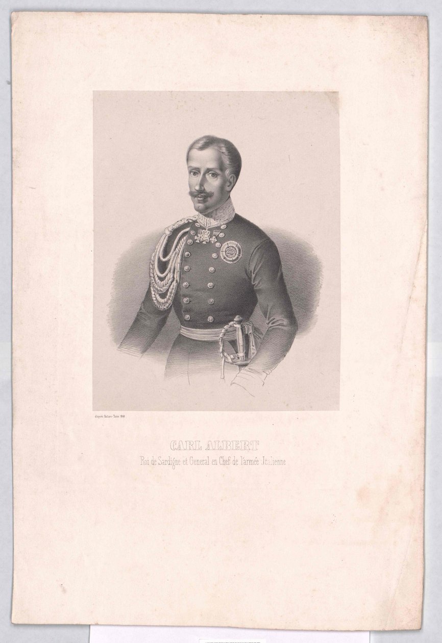 Roi de Sardaigne Charles Albert - Artist Unknown