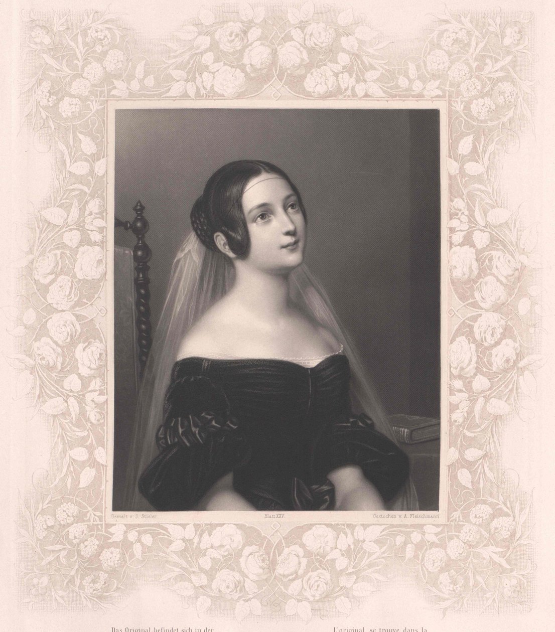 Louise baronne von Neubeck (imprimé) - Artist Unknown