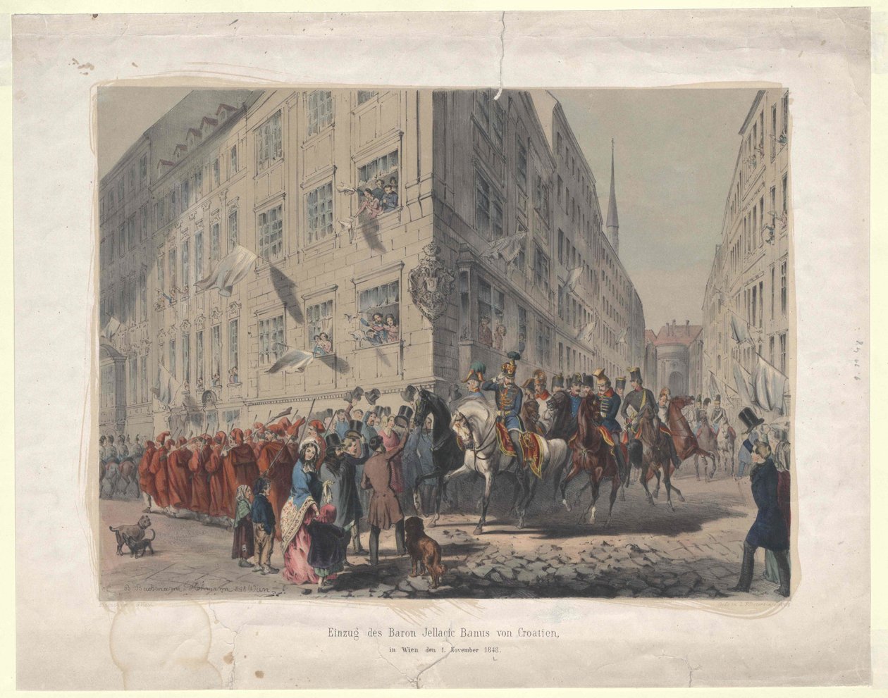 Déplacement du baron Jellacic ban de Croatie - Artist Unknown