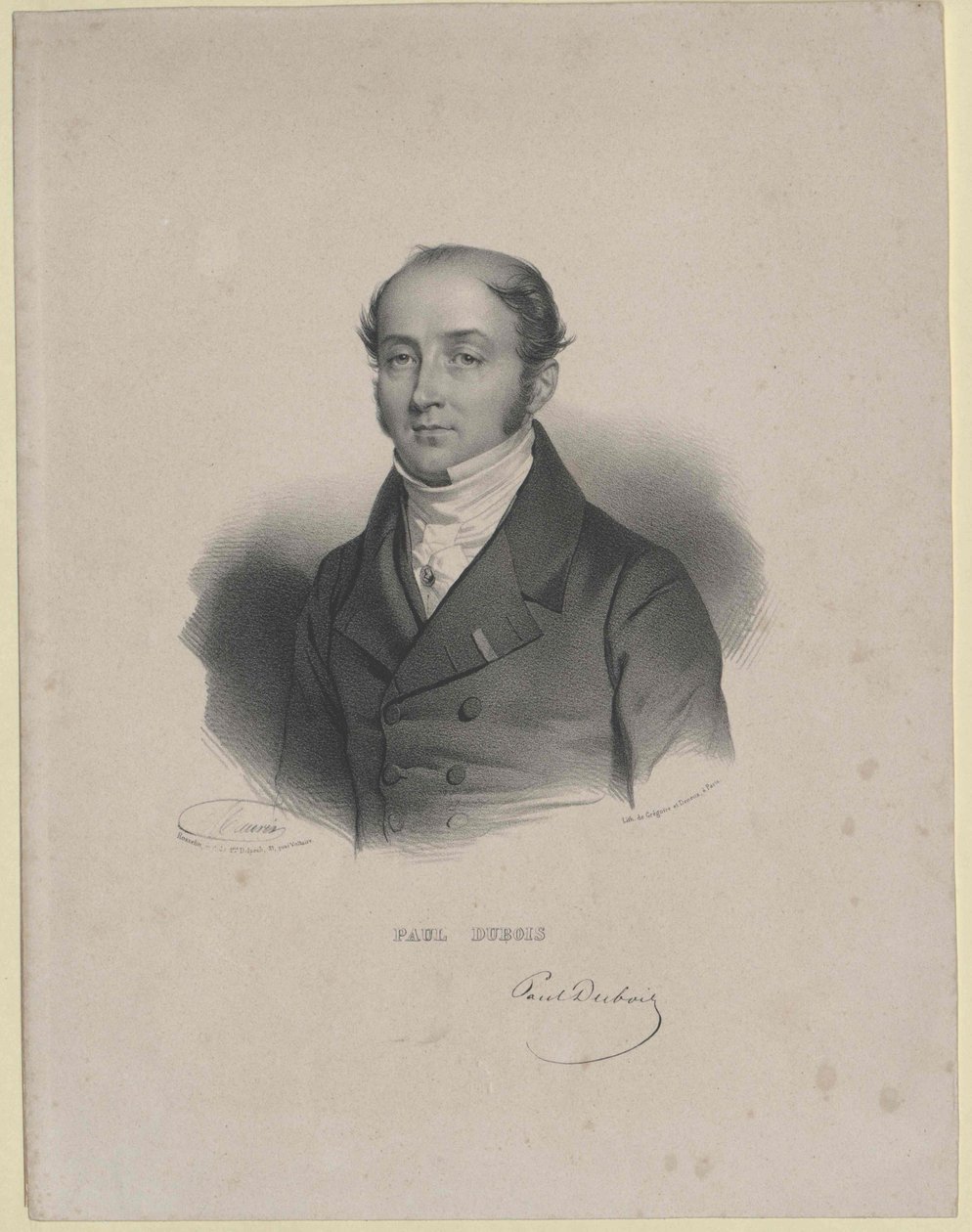 Paul Baron Dubois (print) - Artist Unknown