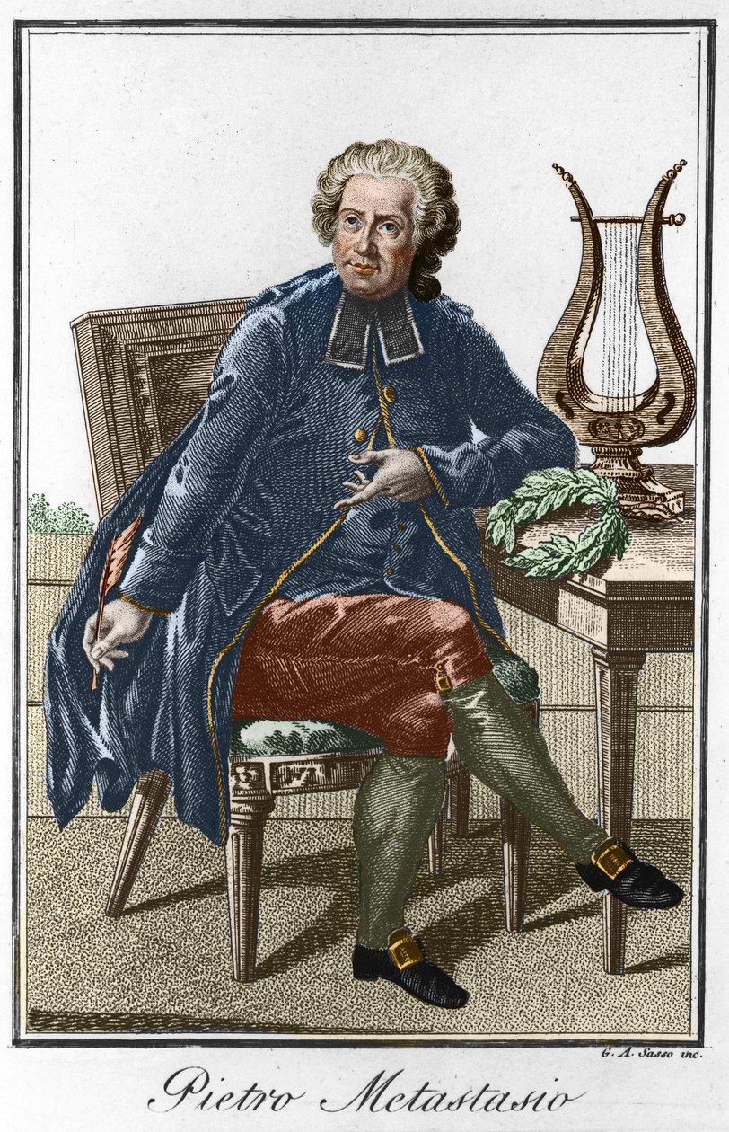 Portrait de Pierre Metastase . - Artist Unknown