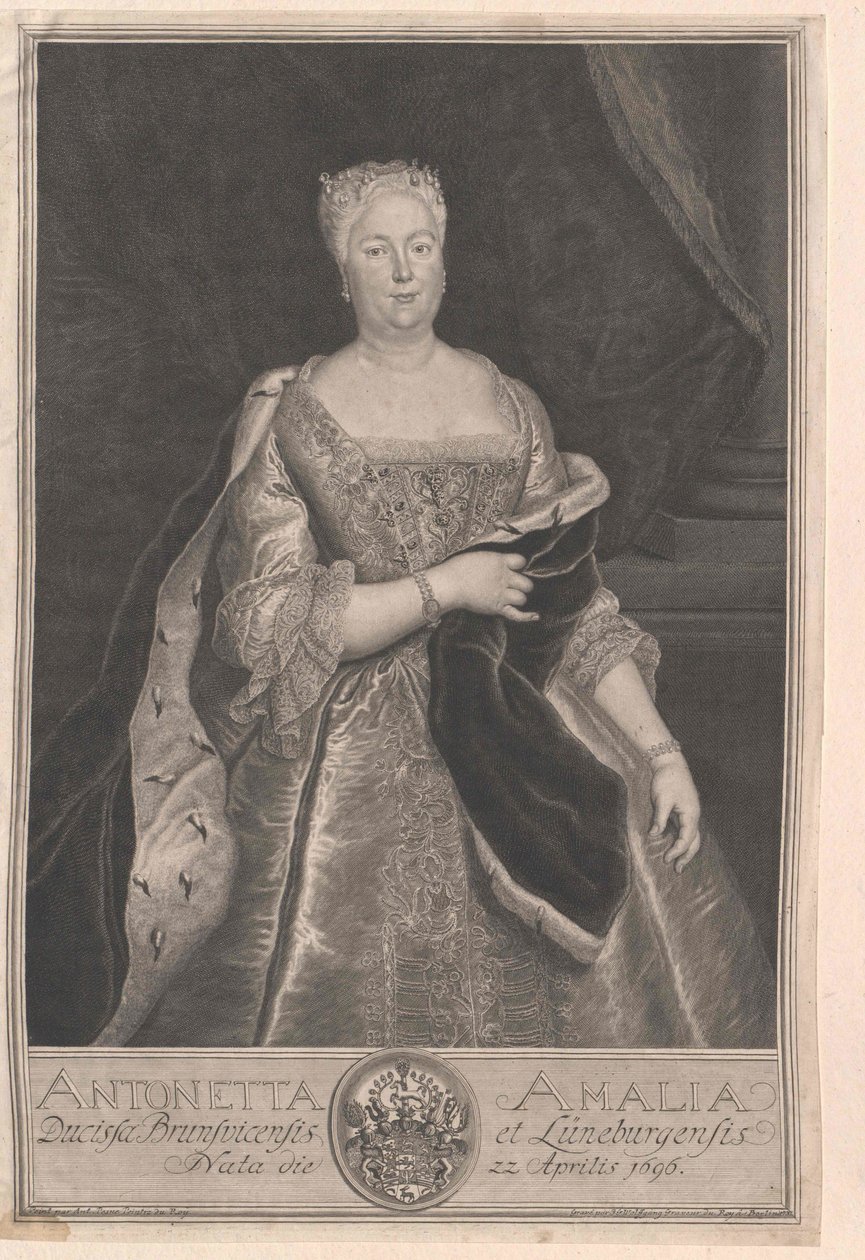 Princesse de Brunswick-Wolfenbuettel Antoinette Amalie - Artist Unknown