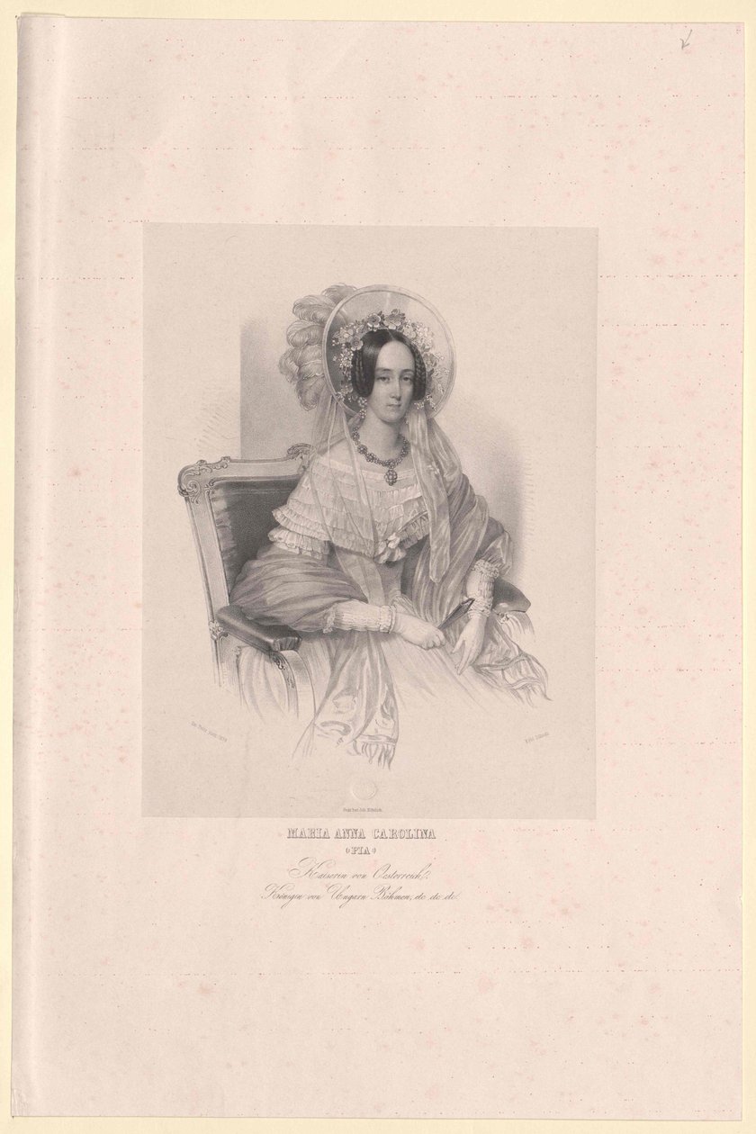 Princesse de Savoie-Sardaigne Maria Anna - Artist Unknown