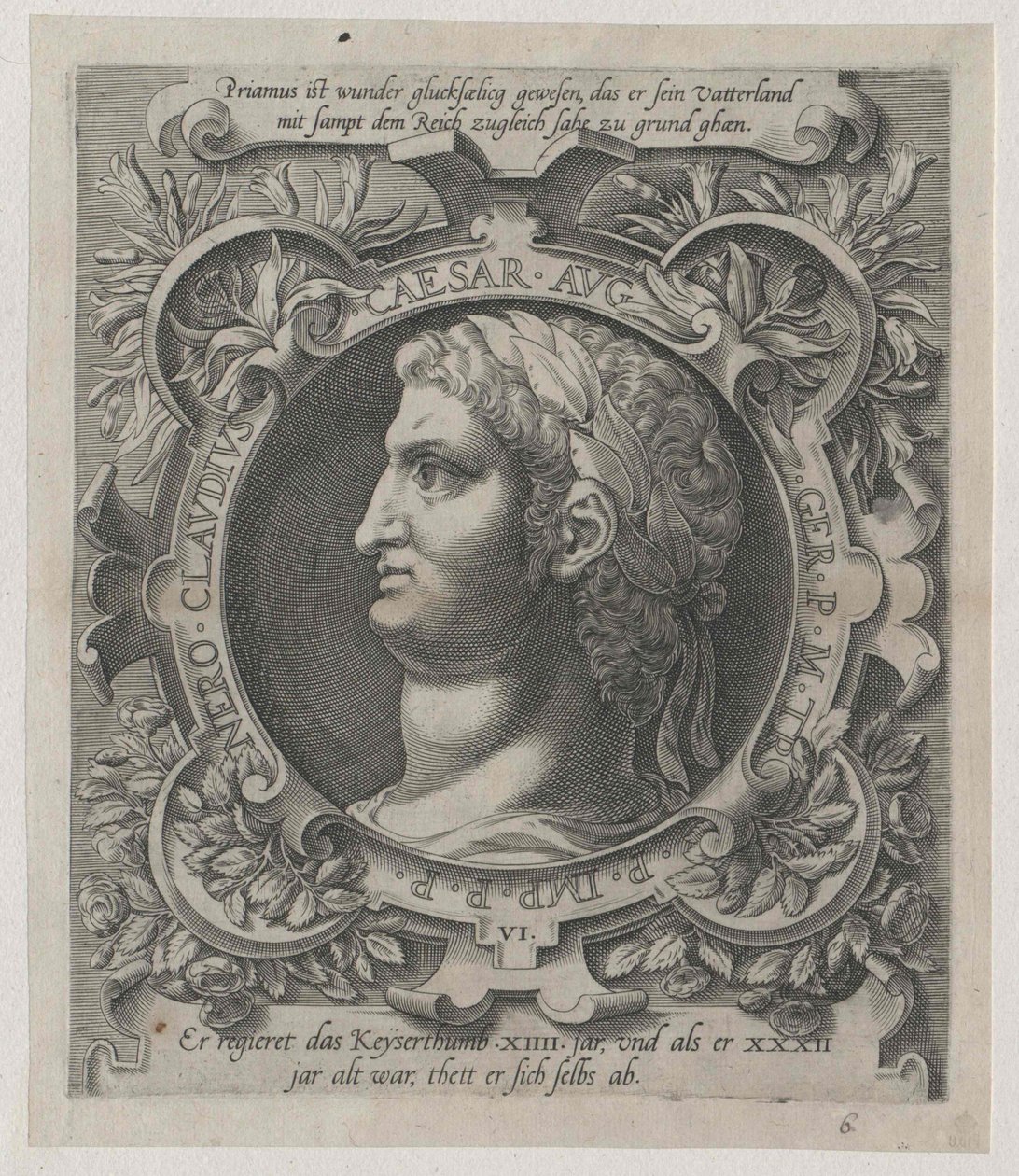 Empereur romain Néron (impression) - Artist Unknown