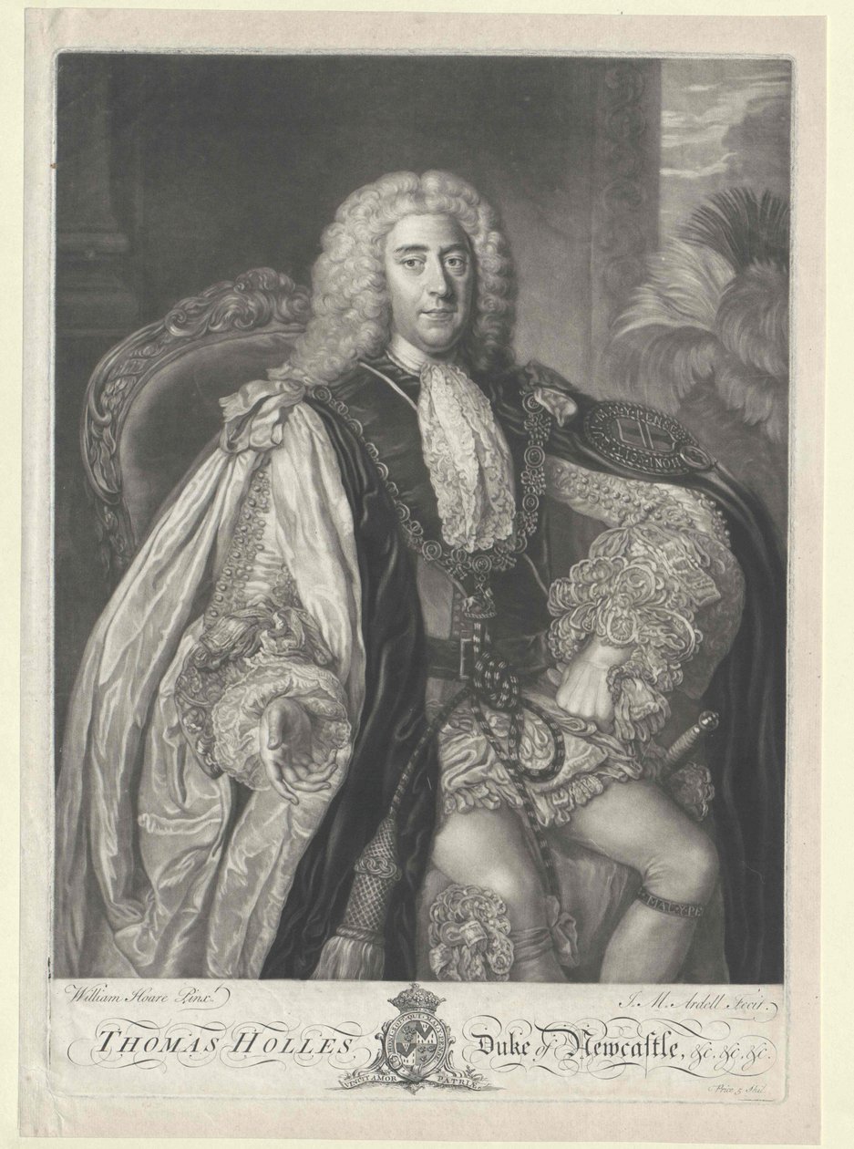 Thomas Pelham-Holles Duc de Newcastle - Artist Unknown