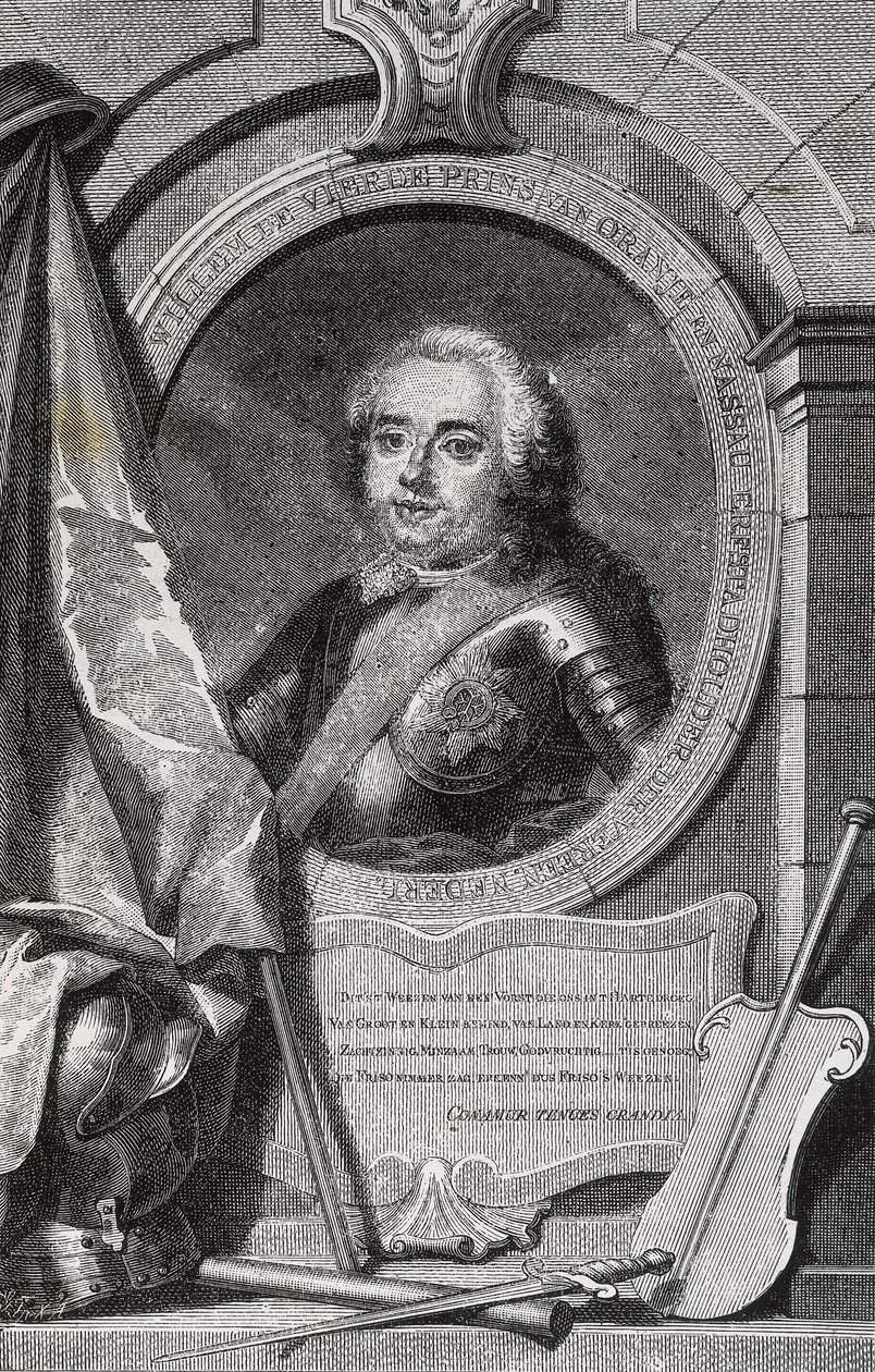 WILLIAM IV (1711-1751). Premier stathouder héréditaire des Pays-Bas. Gravure. - Artist Unknown