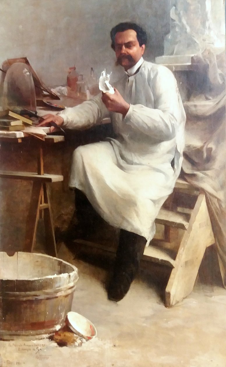 Portrait du peintre et sculpteur Eduardo de Sá - Artur Timoteo da Costa