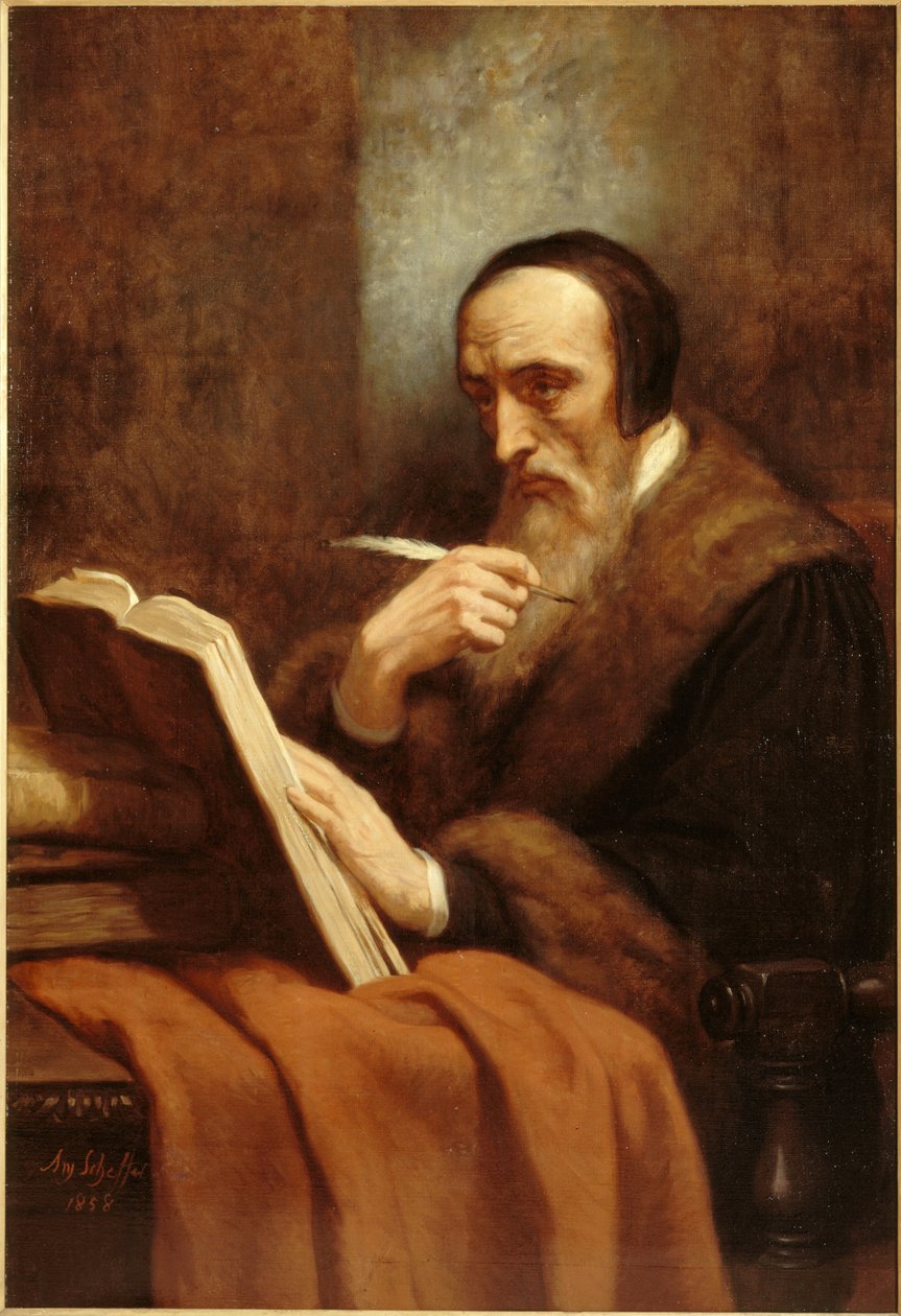 Portrait de Jean Calvin 1509-1564, 1858 - Ary Scheffer
