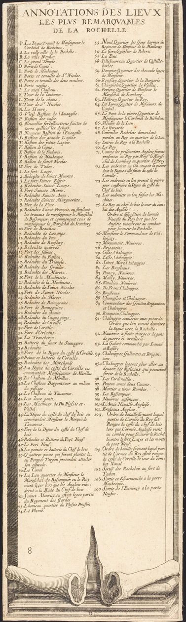 Le siège de La Rochelle [plaque 9 de 16; ensemble comprend 1952.8.97-112] - Assistant of Jacques Callot