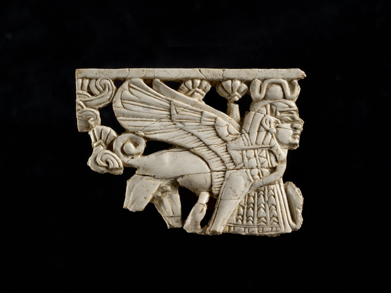 Fragment de sphinx de Fort Shalmaneser, Nimrud, assyrien, VIIIe siècle av. J.-C. - Assyrian School