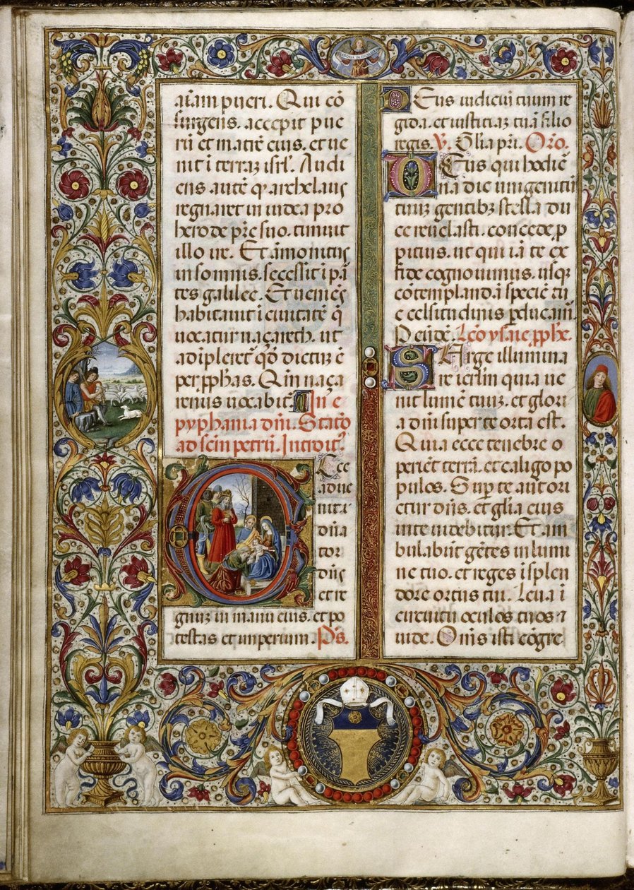Missel de Thomas James : page une lettrine : l